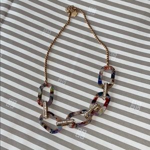 Confetti Plastic & Gold Necklace